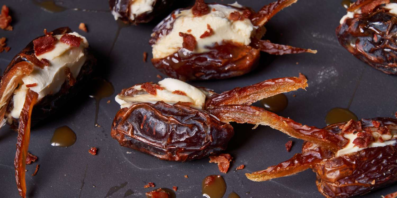 Caramel Bacon Stuffed Dates Recipe