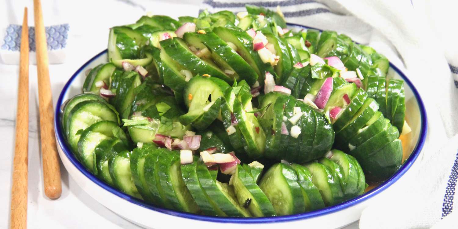 Spiral Spicy Cucumber Salad Recipe