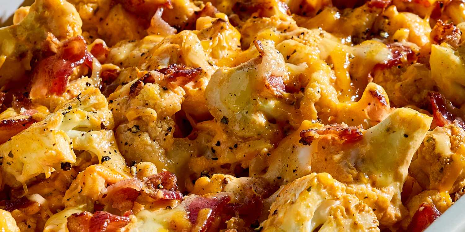 Buffalo Bacon Ranch Cauliflower Casserole Recipe