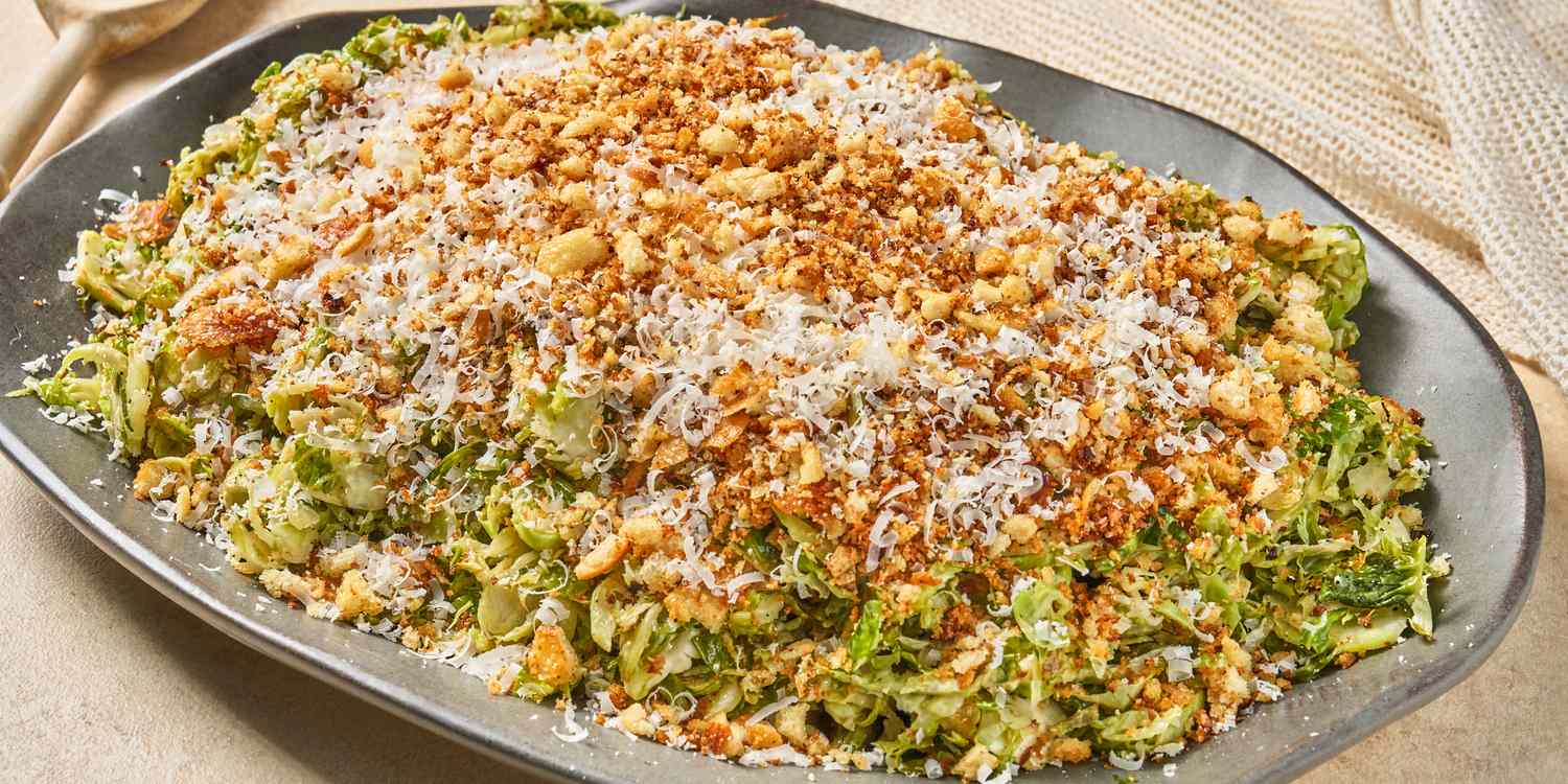 Shaved Brussels Sprouts Caesar Salad Recipe