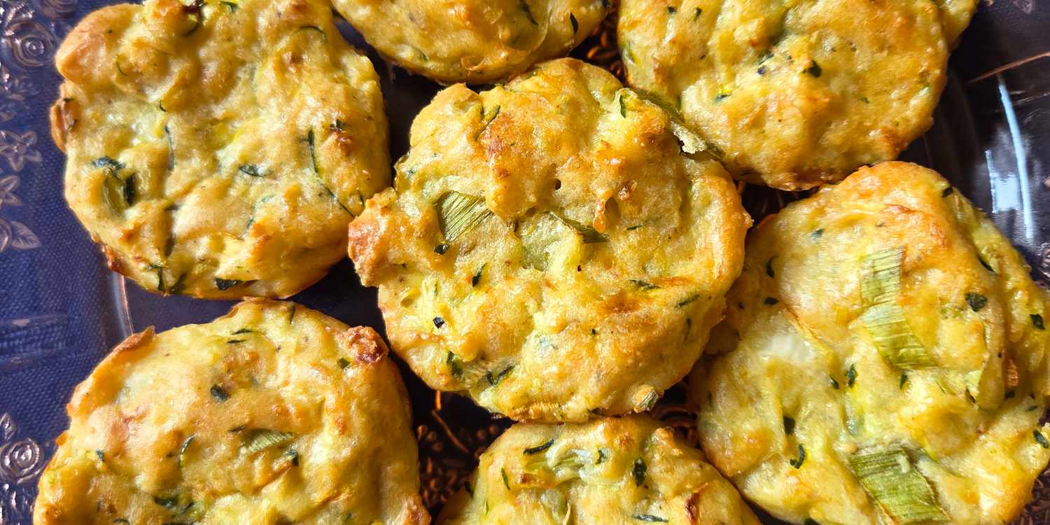 Parmesan Zucchini Potato Muffins Recipe