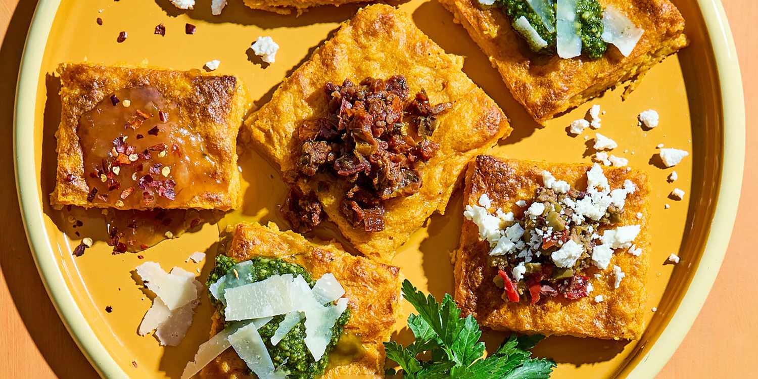 Pumpkin-Parmesan Polenta Squares Recipe