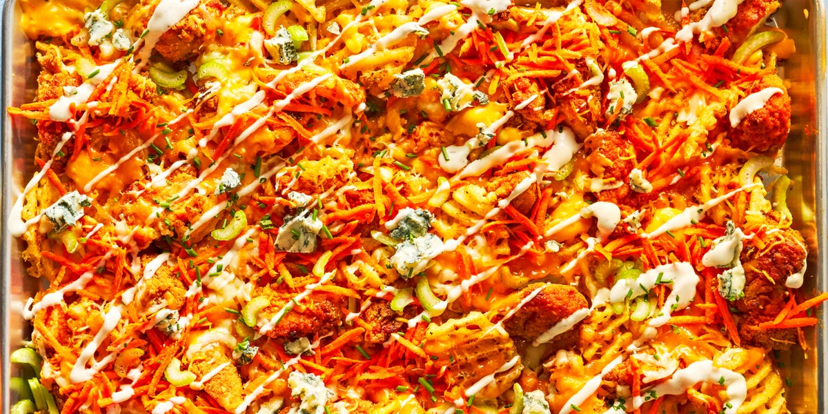 Best Buffalo Chicken Waffle Fry Nachos Recipe