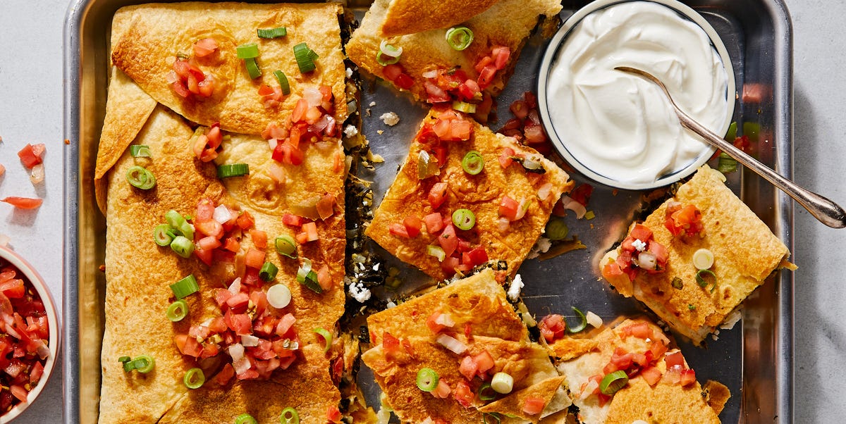 Best Sheet-Pan Spanakopita Quesadillas Recipe