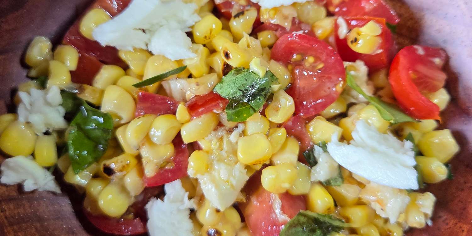 Fresh Corn, Cherry Tomato, and Basil Salad Recipe