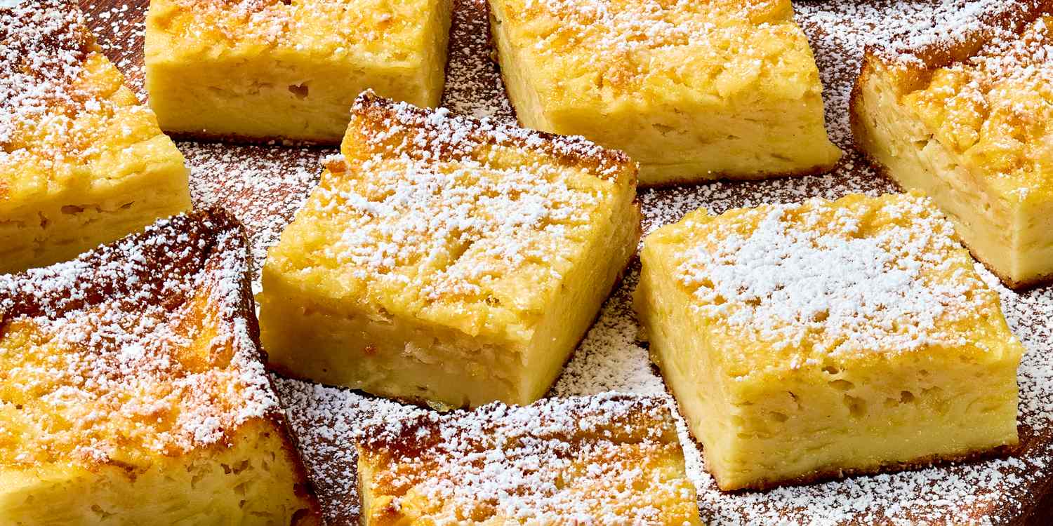 5-Ingredient Invisible Apple Cake Bars Recipe