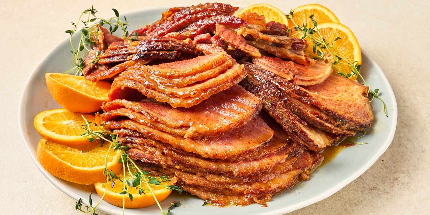 Slow Cooker Honey Mustard Glazed Ham Recipe