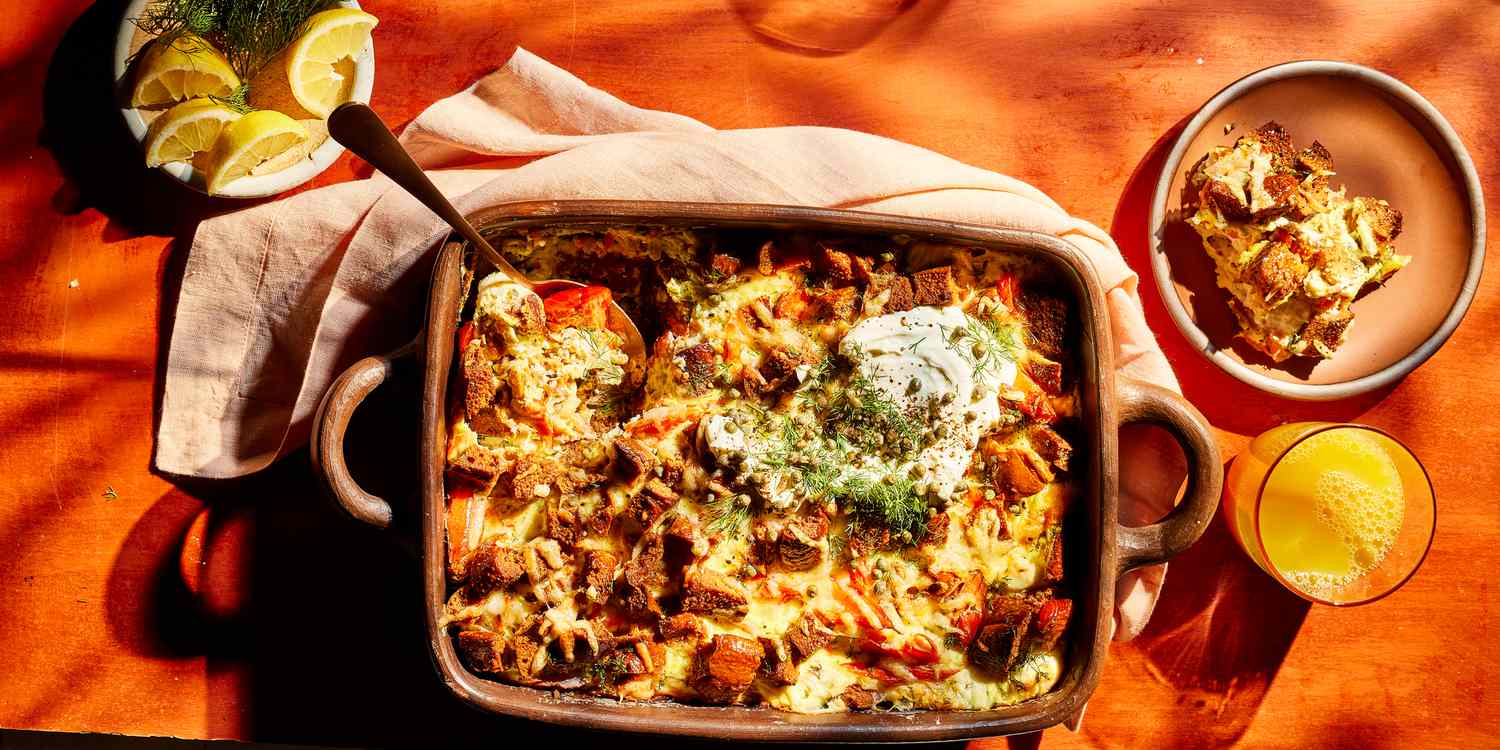 Smoked Salmon Breakfast Casserole Recipe