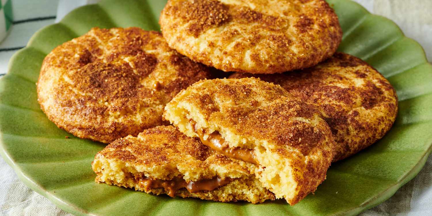 Cookie Butter Stuffed Snickerdoodles Recipe