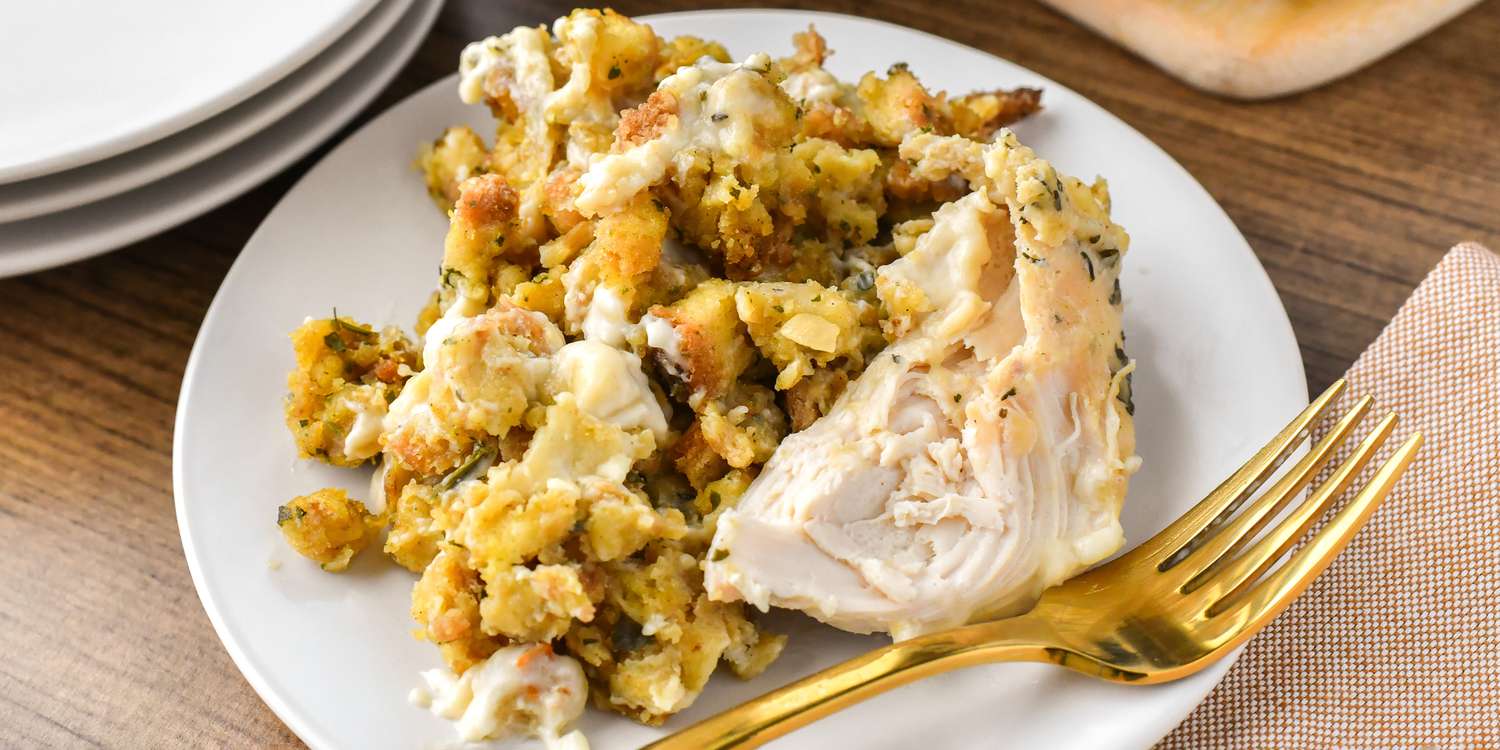 Slow Cooker Chicken and Stuffing Casserole Recipe