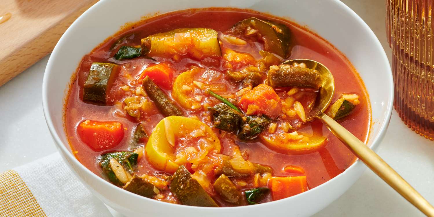 Mediterranean Orzo Vegetable Soup Recipe