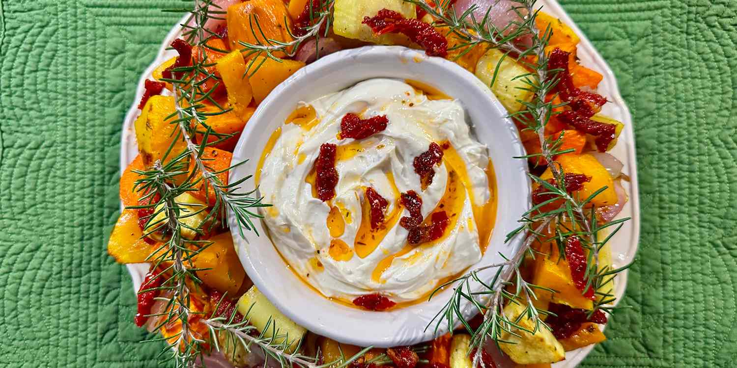 Roasted Vegetable Wreath Recipe