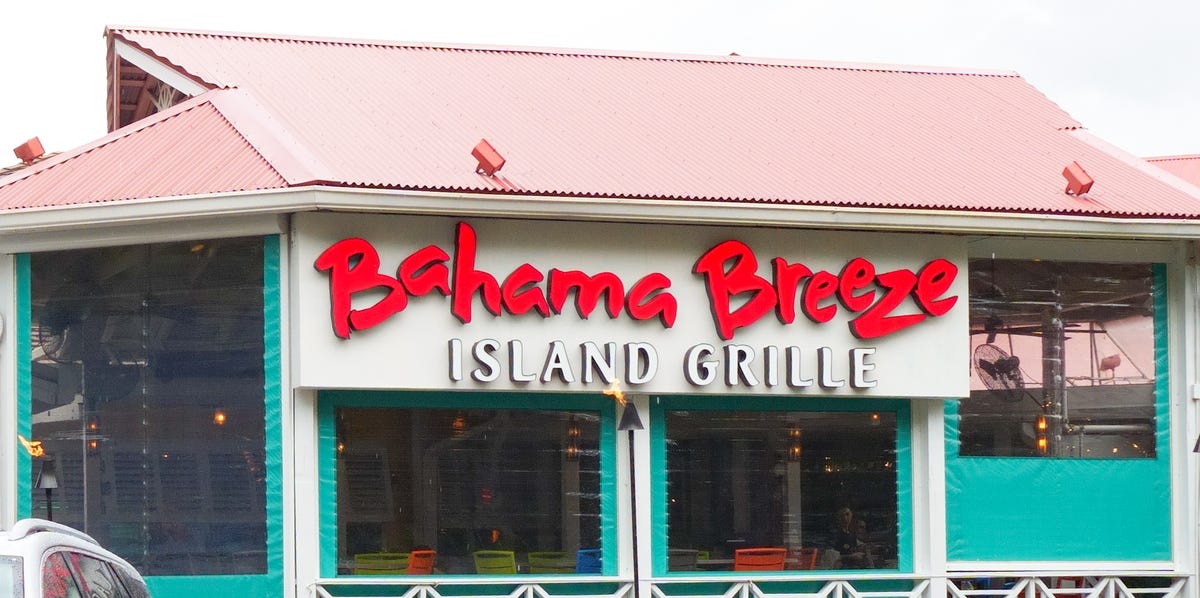 Bahama Breeze Is Shutting Down All U.S. Locations
