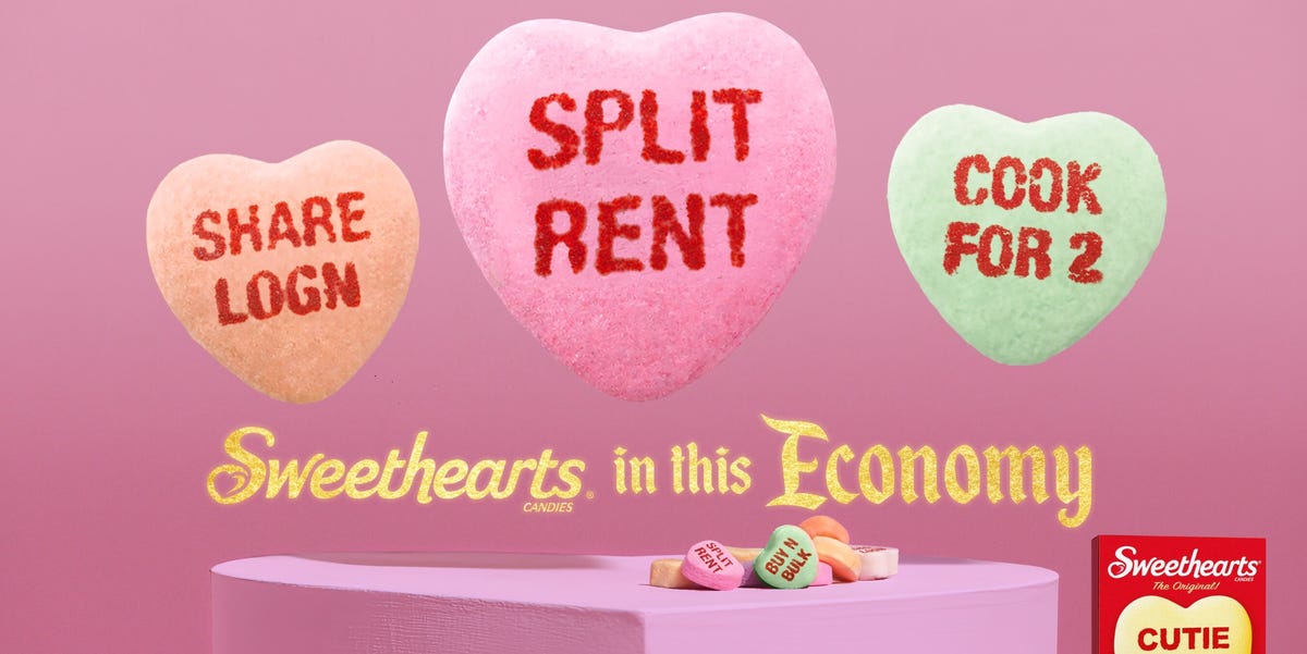 Sweethearts’ Releases “Love in This Economy” Candy Hearts