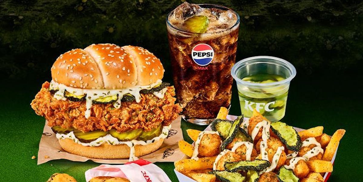 KFC’s New ‘Pickle Mania’ Menu Includes Pickle Pepsi