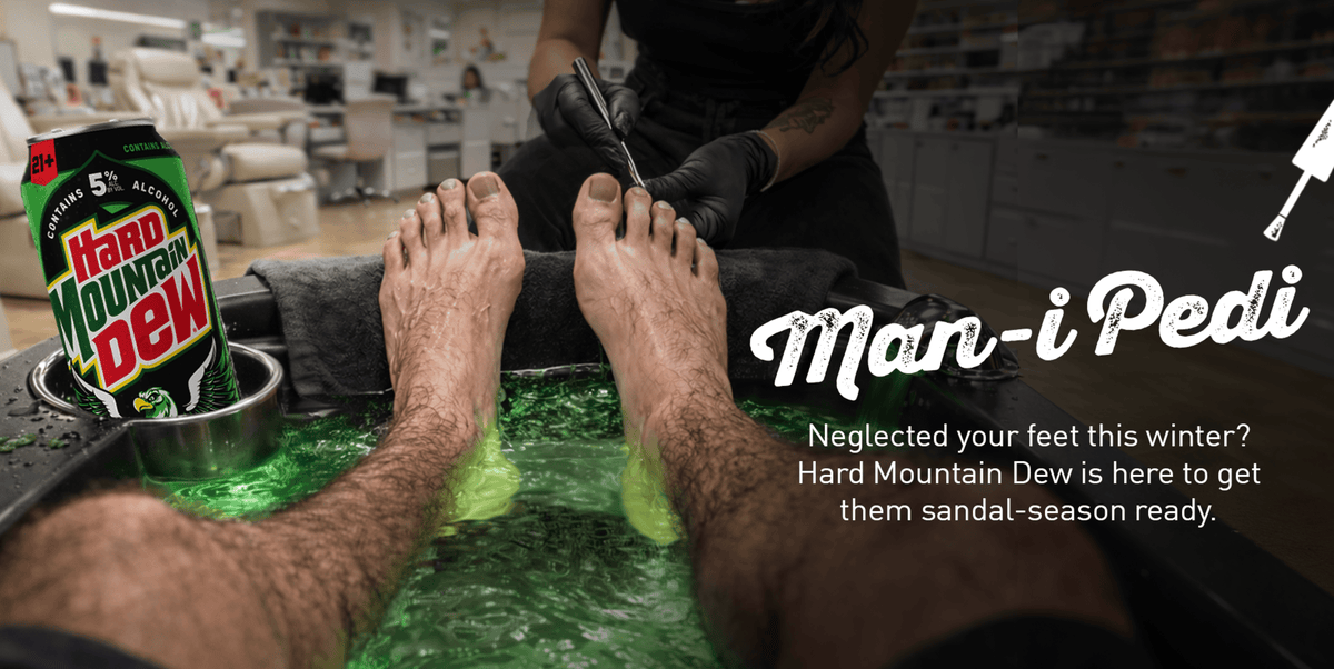 Hard Mountain Dew Is Paying For Pedicures This Spring