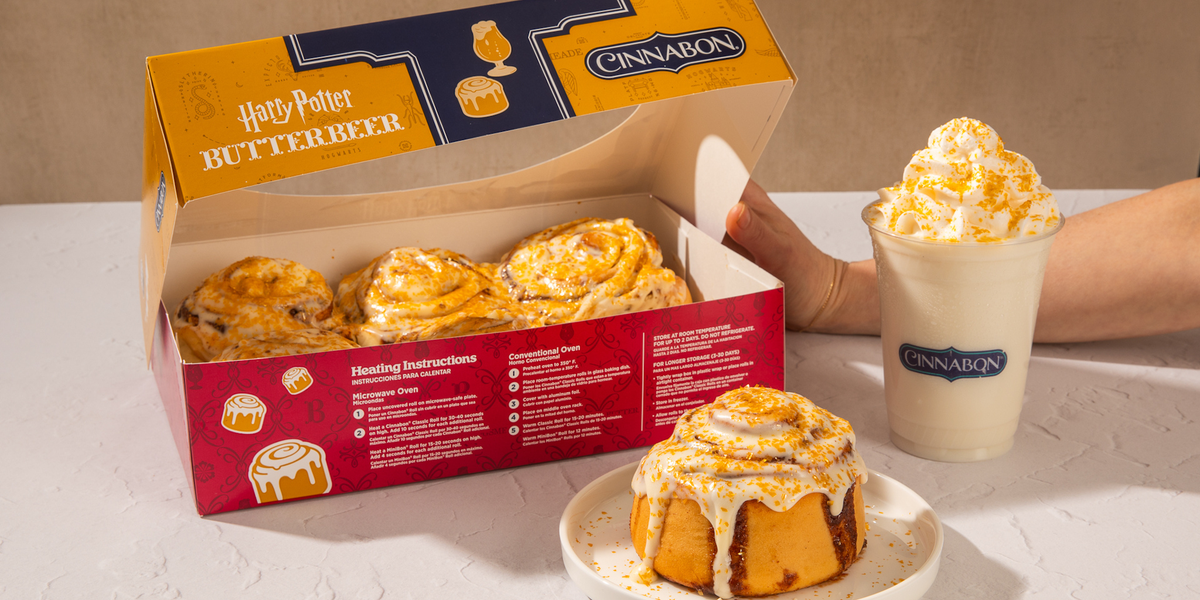 Cinnabon Is Launching Butterbeer Treats For Harry Potter Fans